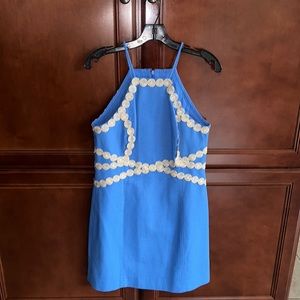 Beautiful blue and gold Lilly Pulitzer dress